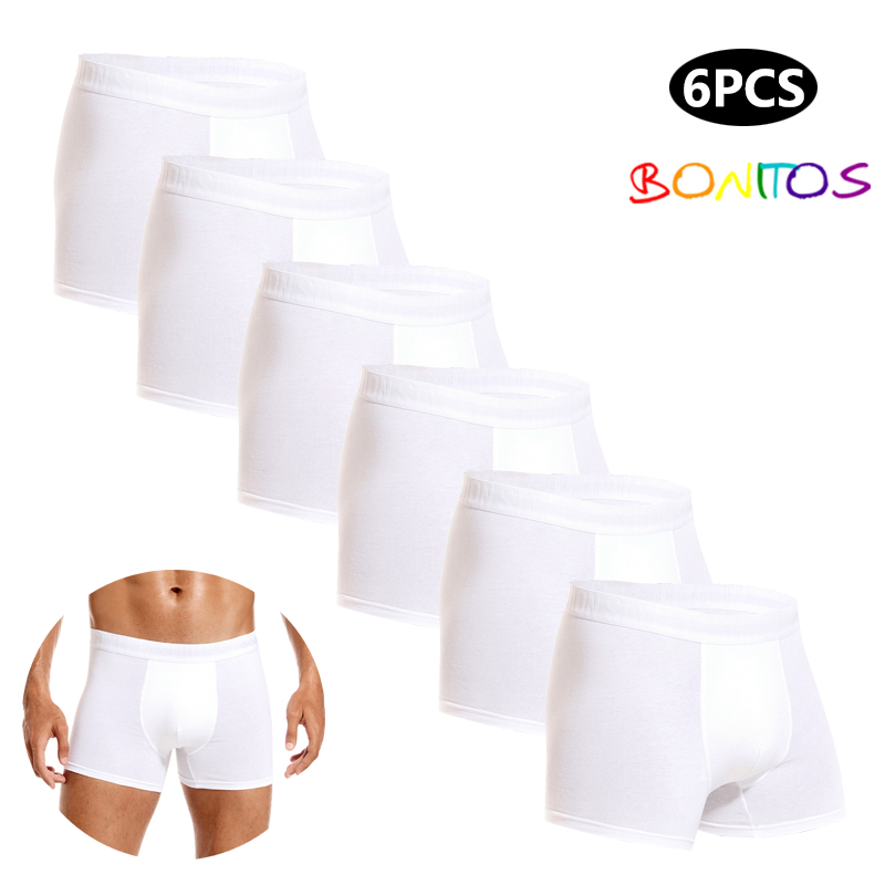 Multi Pack Underwear - 6 pçs branco calcinha masculina de