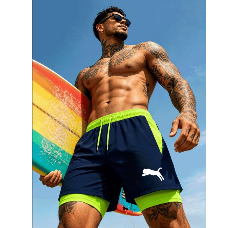 Compression Shorts Athletes - Shorts de Natação Masculinos 2026 de