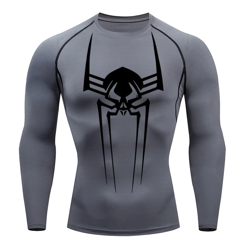 T Shirt Tight Fit - Camiseta esportiva masculina de secagem rápida,