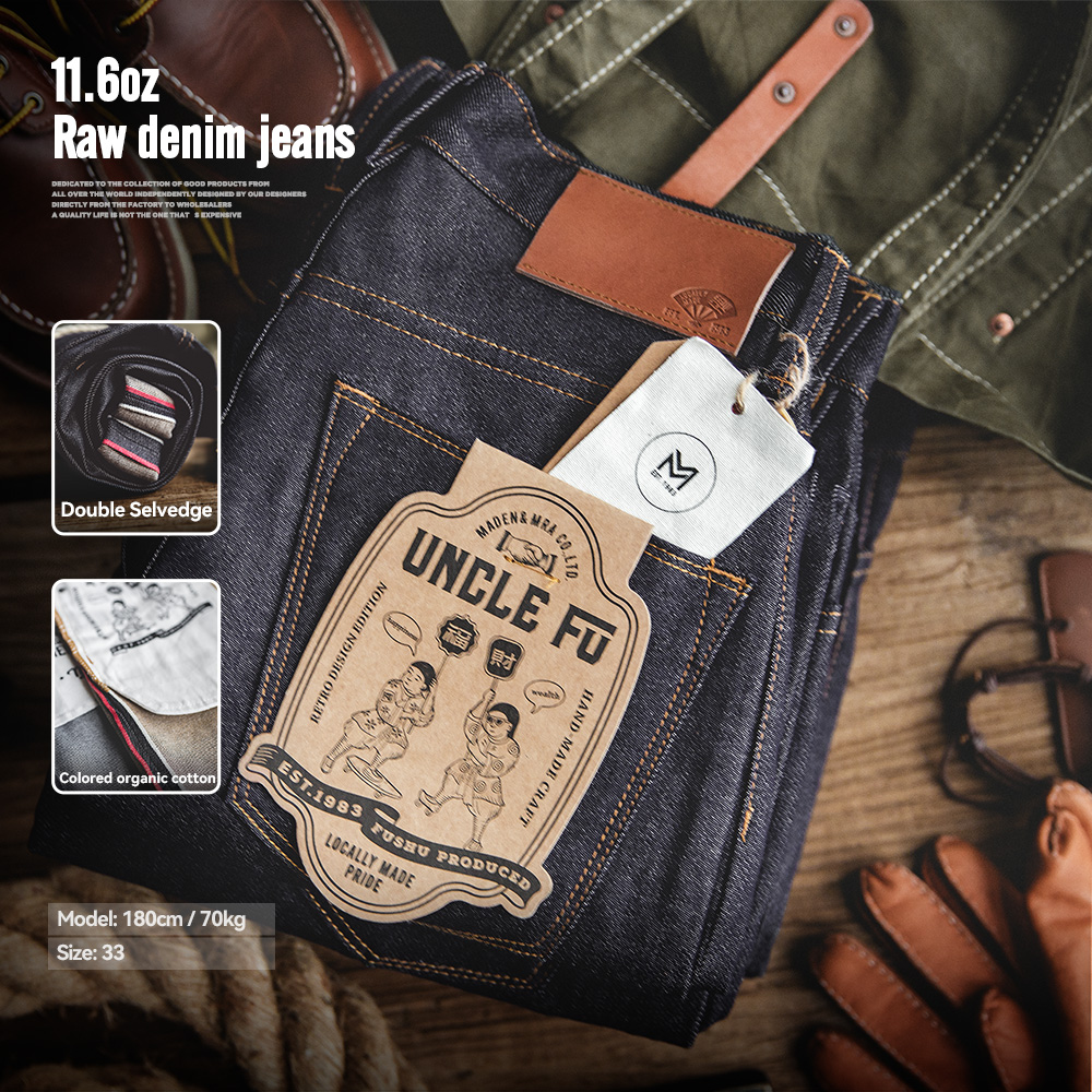 Levis Jeans 501 - Maden retro 11.6oz ourela jeans bruto