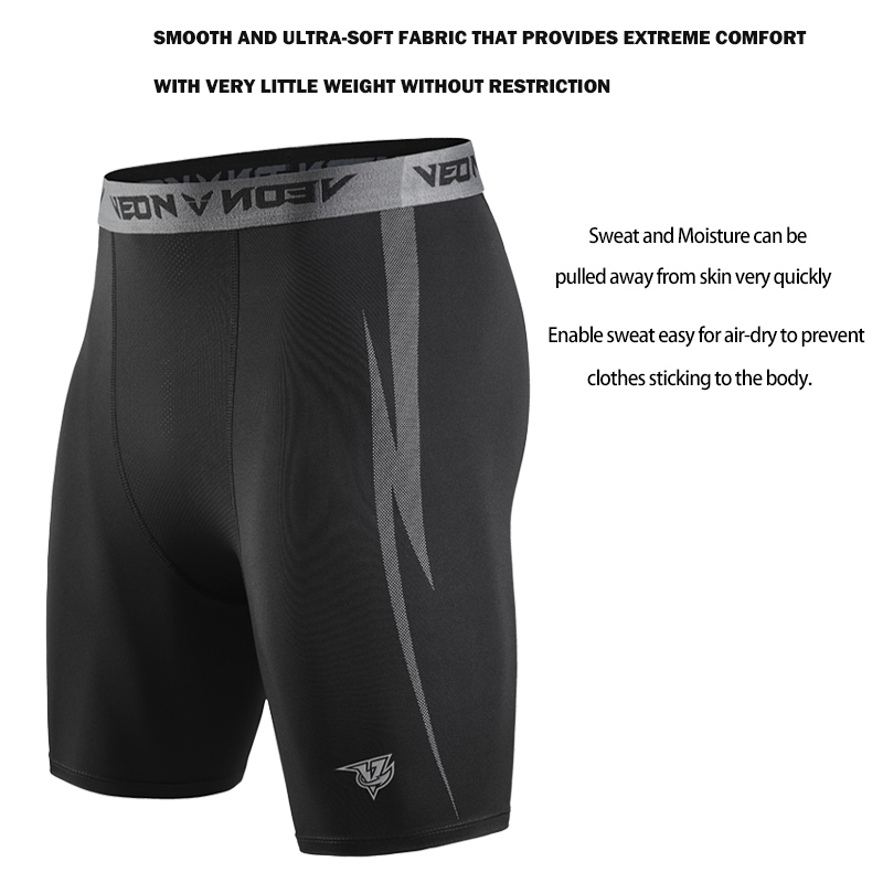 Shorts De Compressão Preto Hom - Compression Shorts Athletes avaliação e preço